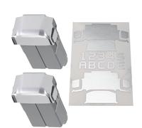 WRAPGRADE Film Autocollant Compatible avec DJI Mini 5 Pro Deux Batteries (Airforce Silver)
