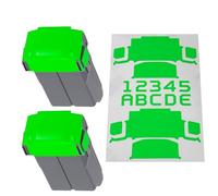 WRAPGRADE Film Autocollant Compatible avec DJI Mini 5 Pro Deux Batteries (Neon Green)