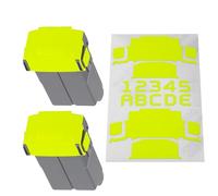 WRAPGRADE Film Autocollant Compatible avec DJI Mini 5 Pro Deux Batteries (Neon Yellow)