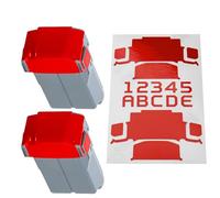 WRAPGRADE Film Autocollant Compatible avec DJI Mini 5 Pro Deux Batteries (Super Red)