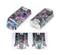 WRAPGRADE Film Autocollant Compatible avec DJI Neo Deux Batteries (Metal Sticker Bomb)