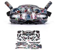 WRAPGRADE Film Autocollant pour DJI Goggles 3 (Metal Sticker Bomb)