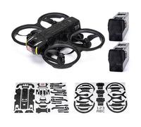 WRAPGRADE Skin Autocollant Compatible avec DJI Avata 2 (Black Bumpy Camo)