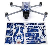 WRAPGRADE Skin Compatible avec DJI Air 3 | Accent Color (Stratosphere Blue Dot Camo)