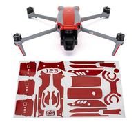 WRAPGRADE Skin Compatible avec DJI Air 3 | Accent Color (Super Red)