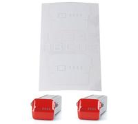 WRAPGRADE Skin Compatible avec DJI Air 3 | Deux Piles (Racing White)