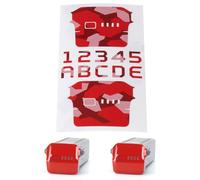 WRAPGRADE Skin Compatible avec DJI Air 3 | Deux Piles (Super Red Dot Camo)