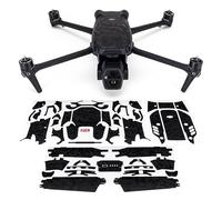 WRAPGRADE Skin Compatible avec DJI Air 3S (Black Bumpy Camo)