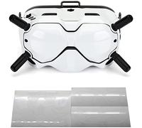 WRAPGRADE Skin Compatible avec DJI FPV | Casque V2 (Racing White)