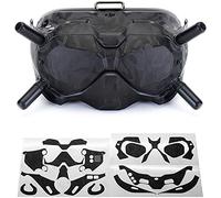 WRAPGRADE Skin Compatible avec DJI FPV | Goggles V2 (Black Bumpy Camo)