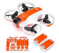 WRAPGRADE Skin Compatible avec DJI Neo Accent Color (Neon Orange)
