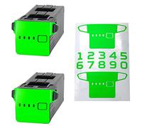 Wrapgrade Skin Compatible avec Mavic 3 | 2 Batterie (Neon Green)