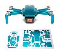 Wrapgrade Skin Ensemble d'autocollants Compatible avec DJI Mini 2 (Caribbean Blue)
