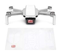 Wrapgrade Skin Ensemble d'autocollants Compatible avec DJI Mini 2 | Couleur d'accent (Racing White)