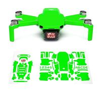 Wrapgrade Skin Ensemble d'autocollants Compatible avec DJI Mini 2 (Neon Green)