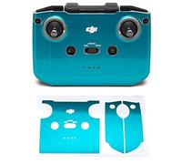Wrapgrade Skin Ensemble d'autocollants Compatible avec DJI Mini 2 | Radiocommande (Caribbean Blue)