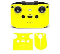 Wrapgrade Skin Ensemble d'autocollants Compatible avec DJI Mini 2 | Radiocommande (Neon Yellow)