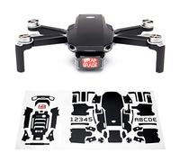 Wrapgrade Skin Ensemble d'autocollants Compatible avec DJI Mini 2 (Stealth Black)
