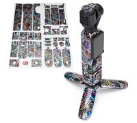 WRAPGRADE Skin Stickers Compatible avec DJI Osmo Pocket 3 Decal (Metal Sticker Bomb)