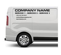 Wraplab Lettrage Entreprise Texte Adhésif Personnalisé | Véhicules Utilitaires, Camion, Camionette, Publicitaires, Vitrines, Magasins, Portes