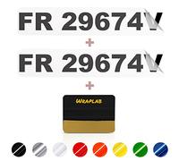 Wraplab Paire de x2 Immatriculations Bateau Homologuées | Lettrage Autocollant Stickers Personnalisable | pour Bateau, Jet Ski, Voilier, Catamaran, Rigide | Babord + Tribord (15 cm de Haut)