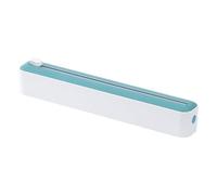Wrapmaster Lot de 1/3 organiseurs de film étirable - Boîte de rangement réutilisable | Organiseur Sarans au design domestique, support de papier parchemin réglable, coupe-curseur imperméable, couleur