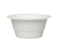 Wrapnpac Lot de 50 bols à bagasse biodégradables - Un bol durable, compostable et respectueux de l'environnement, résistant aux fuites pour une utilisation chaude et froide, passe au micro-ondes et au