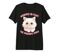 Wrapped in Fluff, The Persian's Touch Cat Lover Owner T-Shirt Haut de Gamme
