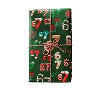 Wrapping Paper - Christmas 20 Pieces Packaging, Traditional Holiday Wrap Paper, Tradition Holiday Cheer Home, Sharing Celebration Festival Family, Decoration Arts Crafts, Assorted Red Green 30 Inch
