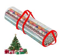 Wrapping Paper Organizer - PVC 100x20cm | Large Capacity Gift Wrap Storage | Bag For 39 Inch Rolls | Portable Carrying Gift Wrapping Station For Ribbon Bows Bags Holiday Storage