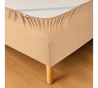 Wrappybag Cache-Sommier 140 x 200 avec Élastiques - Rénovez et Modernisez Votre Ancien Sommier - Cache sommier Beige - 6 Tailles Disponibles