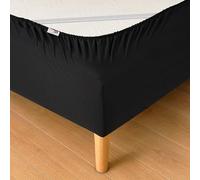 Wrappybag Cache-Sommier 140 x 200 avec Élastiques - Rénovez et Modernisez Votre Ancien Sommier - Couleur Noir - 6 Tailles Disponibles