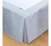 Wrappybag Jupe de Lit Cache Sommier 140 x 190 Longue Descente Jusqu’au Sol - Rénove et Protège sommier - Couleur Grey - 6 Tailles Disponibles