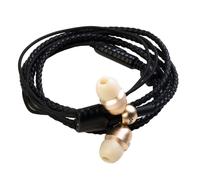 Wraps Écouteurs In-Ear Câblés Jack 3,5 mm Avec Micro Épais Tressé Or Argent