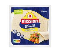 Wraps Nature Au Blé MISSION - Tortillas de 370g pour des saveurs authentiques Tex Mex - Le Lot De 4