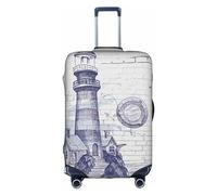 Wratle Housse de protection élastique pour valise de 45,7 à 76,2 cm avec tournesol, Boussole bateau à voile, S