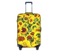 Wratle Housse de protection élastique pour valises de 45,7 à 76,2 cm, drapeau du Venezuela, tournesols, M