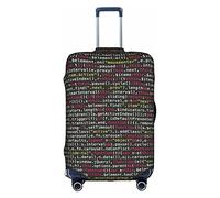 Wratle Housse de protection élastique pour valises de 45,7 à 76,2 cm Motif paon frais, Code de programmation du programmateur, M