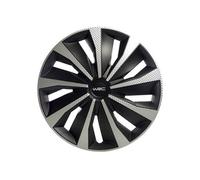 WRC 007497 Boîte 4 Enjoliveurs Carbone Style, 14 Pouces, Set de 4