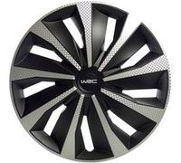 WRC 007497 Boîte 4 Enjoliveurs Carbone Style, 14 Pouces, Set de 4 G