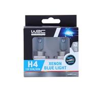 WRC 007552 2 Ampoules Voiture H4 55/60W - Xenon Blue Light - Feux de Route, Feux de Croisement, Anti Brouillard Avant, Ampoule