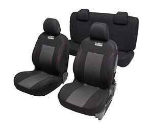 WRC 007590 HSet de Housses de Sièges Auto Avant-Arrière 2/3-1/3, Rally Line