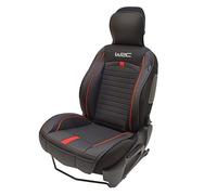 WRC 007589 Couvre-Siège Auto, Design Siège Baquet, Racing Noir/Orange 7589