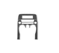 WRDFZASB Autocollant en fibre de carbone véritable Accessoires automobiles Garniture intérieure Cache pour panneau de commande de climatisation Compatible avec Camaro 2010 2011(AC Panel Black)