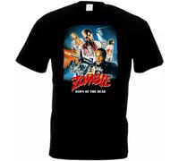 WRdrtFTYH Dawn of The Dead v13 T-Shirt Horror Movie Romero Black L
