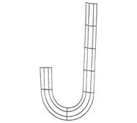 Wreath Frame - Candy Cane Form for Christmas Decoration, Durable Metal Wire Base DIY Holiday Crafting, Perfect New Year, Party and Floral Arrangements | Festive Home Decor Accessory