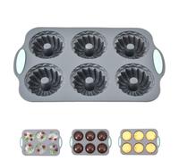 Wreath Ice Mold, Christmas Wreath Ice Mold, Silicone Small Donut/Candy/Chocolate/Snowflakes Molds, Easy Release for Baking & DIY Crafts (B#)