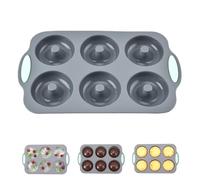 Wreath Ice Mold, Christmas Wreath Ice Mold, Silicone Small Donut/Candy/Chocolate/Snowflakes Molds, Easy Release for Baking & DIY Crafts (C#)