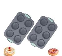 Wreath Ice Mold for Holiday Cocktails, 6-Cavity Christmas Wreath Ice Mold for Wreath Ice Cubes Donuts Soap & Chocolate, Easy Release for Baking & DIY Crafts (Style 18)