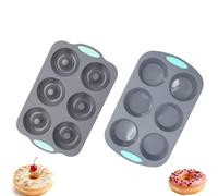 Wreath Ice Mold for Holiday Cocktails, 6-Cavity Christmas Wreath Ice Mold for Wreath Ice Cubes Donuts Soap & Chocolate, Easy Release for Baking & DIY Crafts (Style 13)